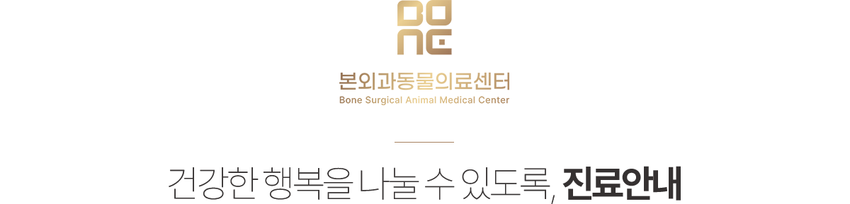 본외과동물의료센터 진료안내